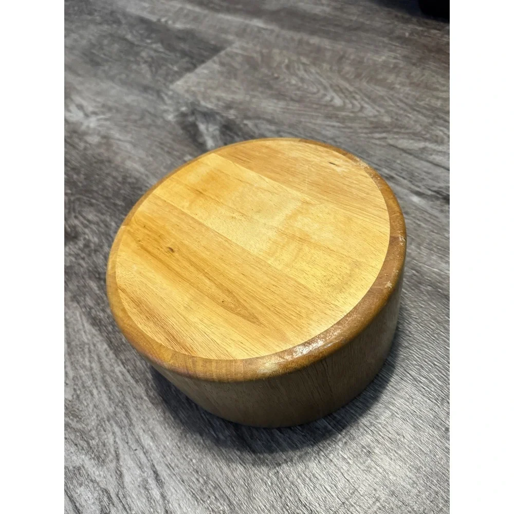 Dansk Natural Wood Salad Bowl Serving Bowl Kitchenware‎ Home Decor